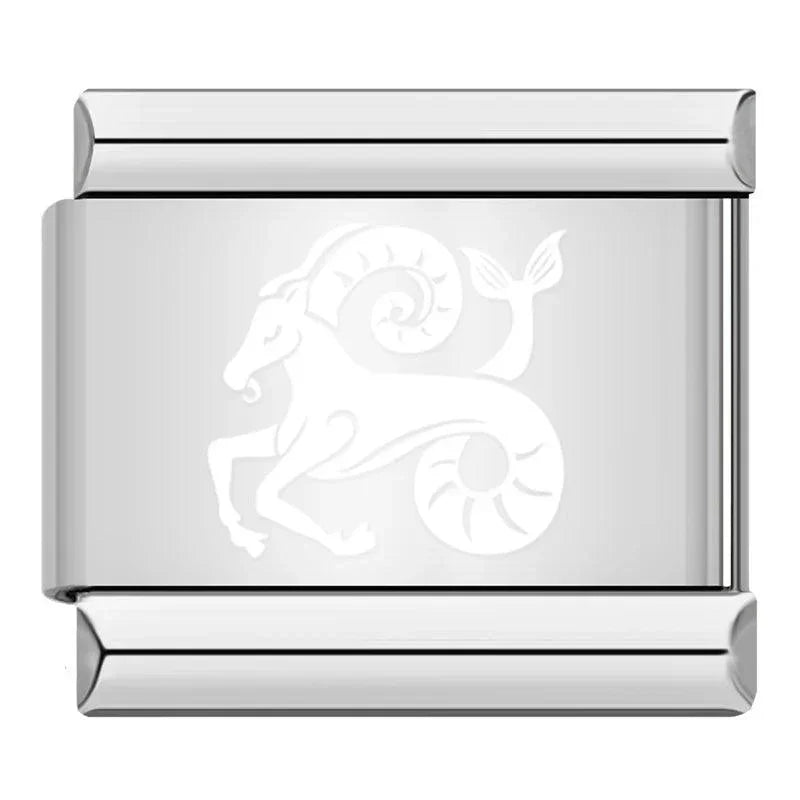 Capricorn, on Silver - Charms Official