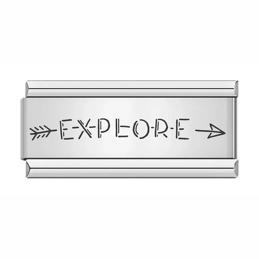 Goal Explore, on Silver - Charms Official