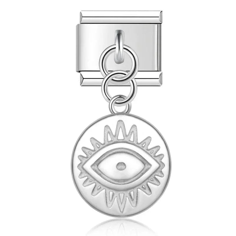 Illuminated Eye, on Silver - Charms Official