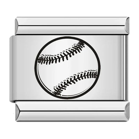 Tennis, on Silver - Charms Official