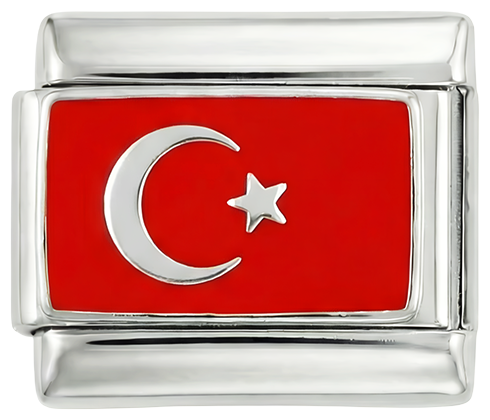 Turkey Flag, on Silver - turkey-on-silver.png