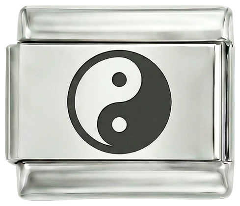 Yin en Yang, op zilver