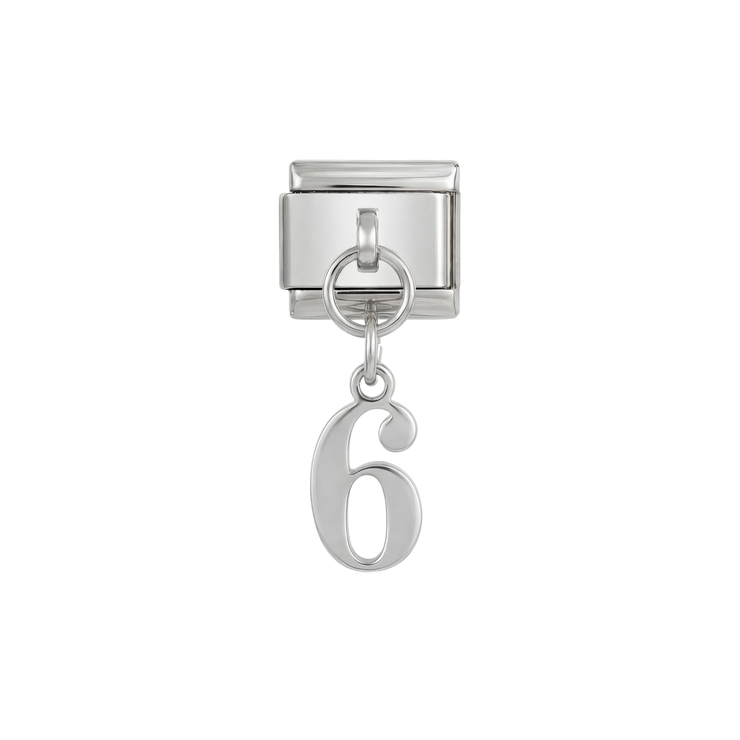 Number 6, Hanging, on Silver