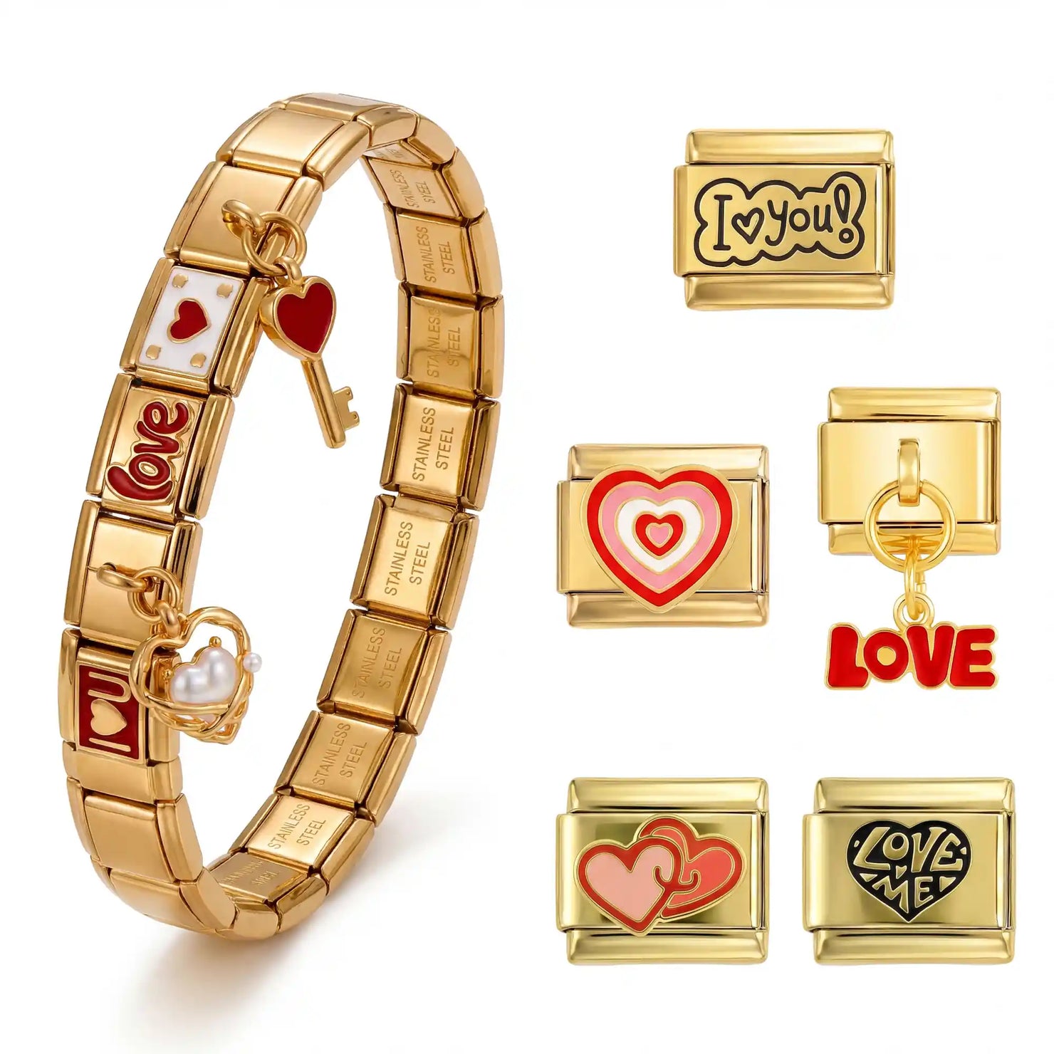 Love-set met 10 Charms