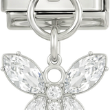 Butterfly Hanging, on Silver