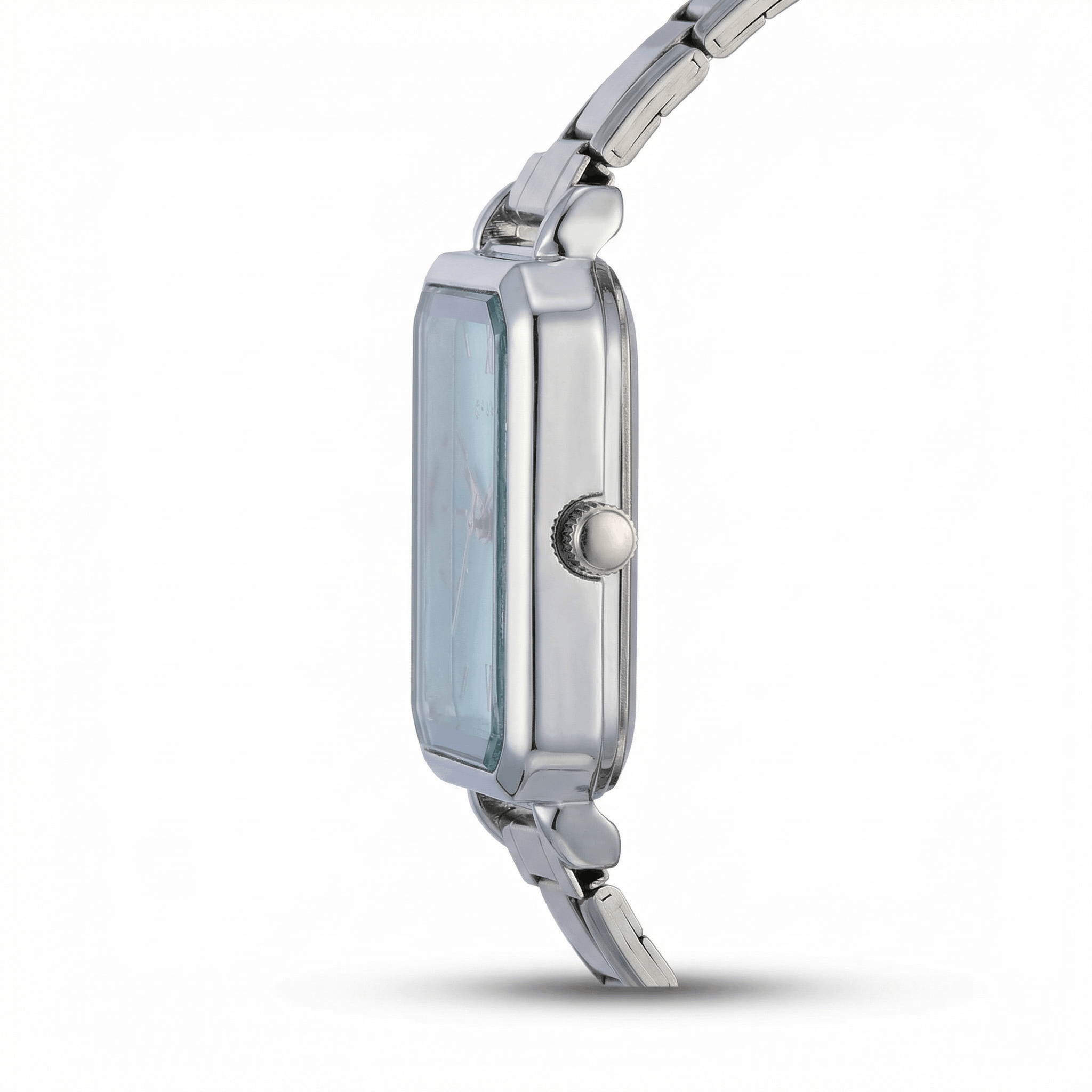 Como – Zilverkleurig met blauwe wijzerplaat