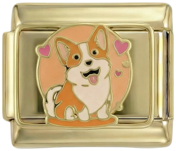 Corgi op goud