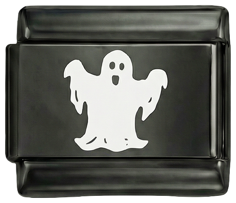 Nog toe te voegen - Ghost White op zwart bedel