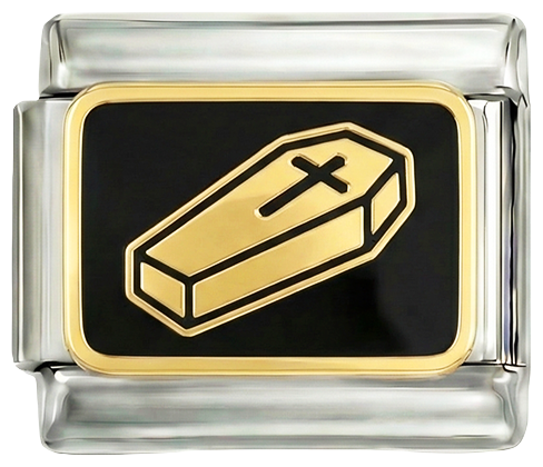 Gouden kist op zilver