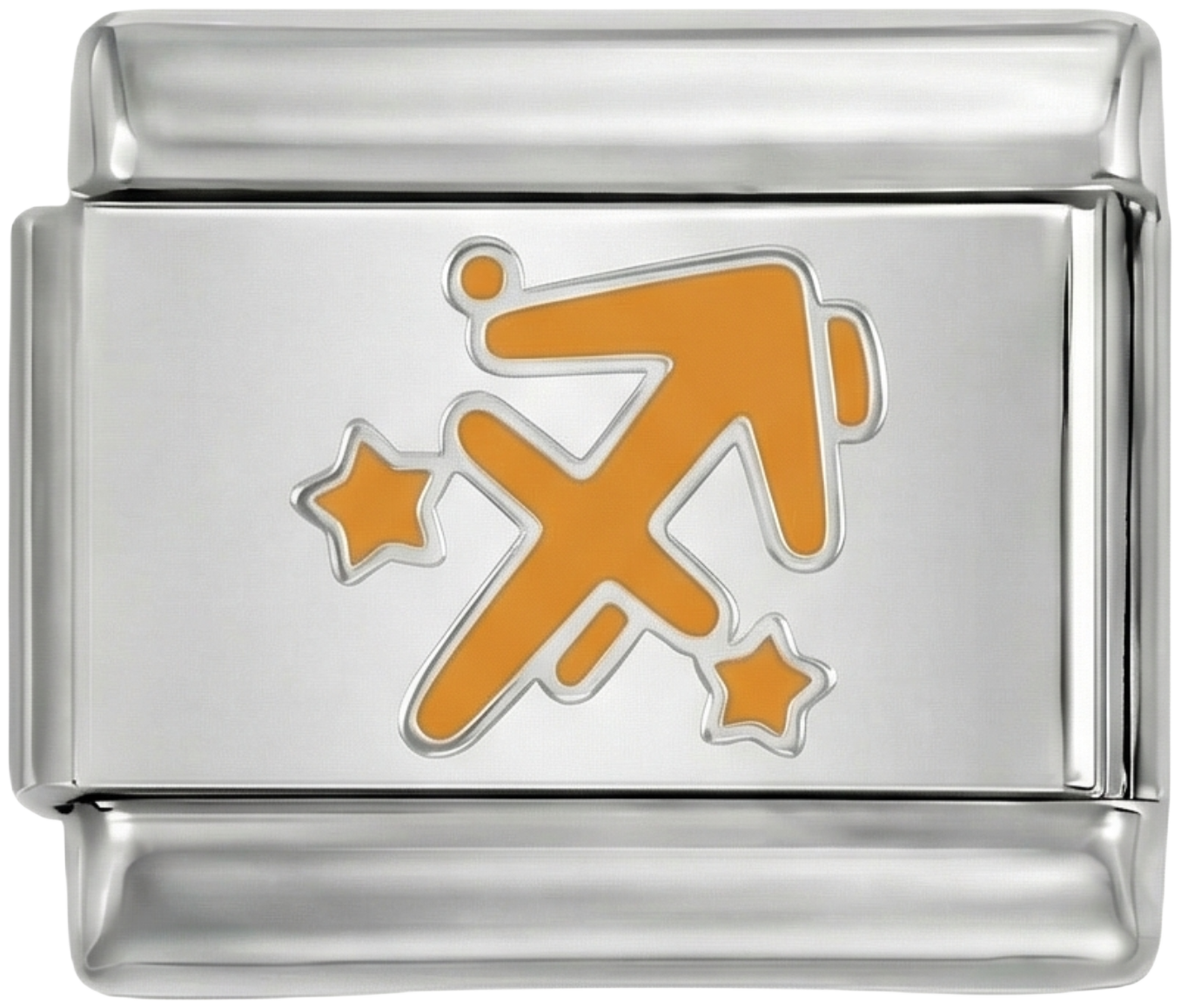 Sagittarius orange, on Silver - Sagittarius-orange-on-Silver.png