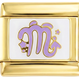 Schorpioenpaars, op goud
