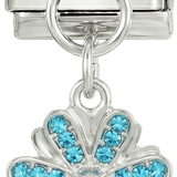Nog toe te voegen - turquoise bloem met stenen