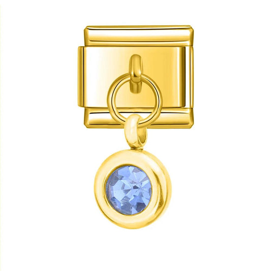 Birthstone December, on Gold - Charms Official