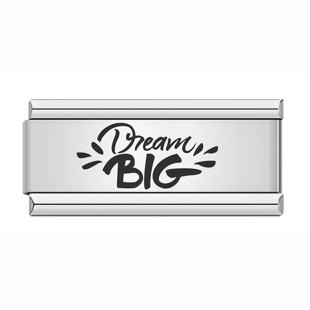 Dream Big, on Silver - Charms Official