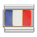 Vlag van Frankrijk, op zilver