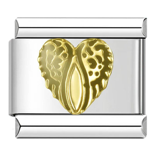Gold Angel Heart - Charms Official