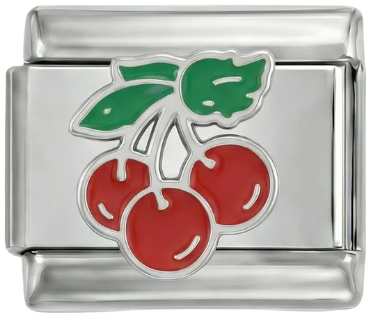 Red Cherries and Green Leaves - red-cherries-and-green-leaves.png