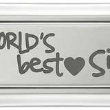 Nog toe te voegen - World's Best Sis, in zilver